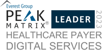 Healthcare Payer Digital Services 2023 - PEAK Matrix Award Logo - Leader-1