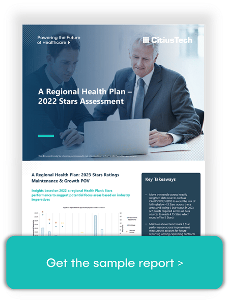 Regional Health Plan 2022 Stars Assessment Sample Report